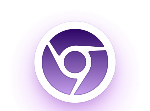 Chrome logo purple